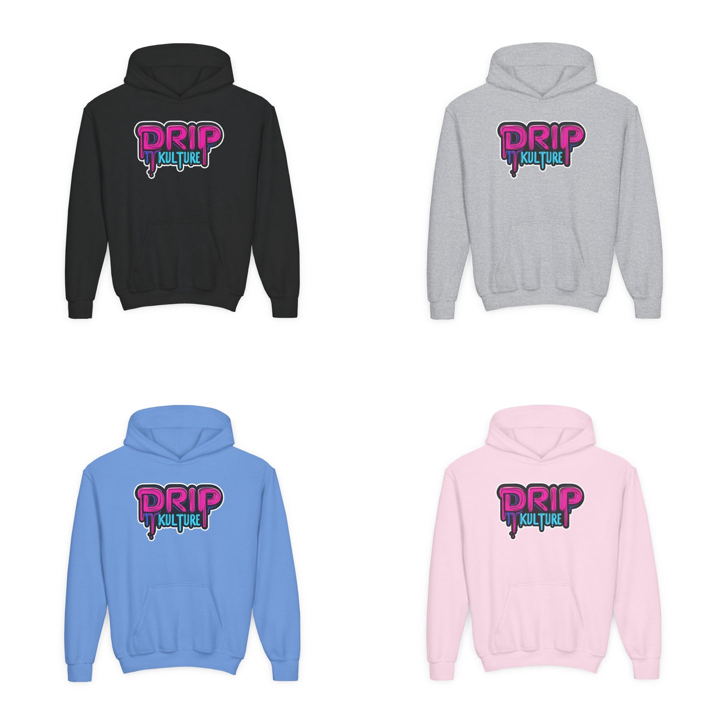 Youth Miami Drip Kulture Hoodie - Multiple Colors
