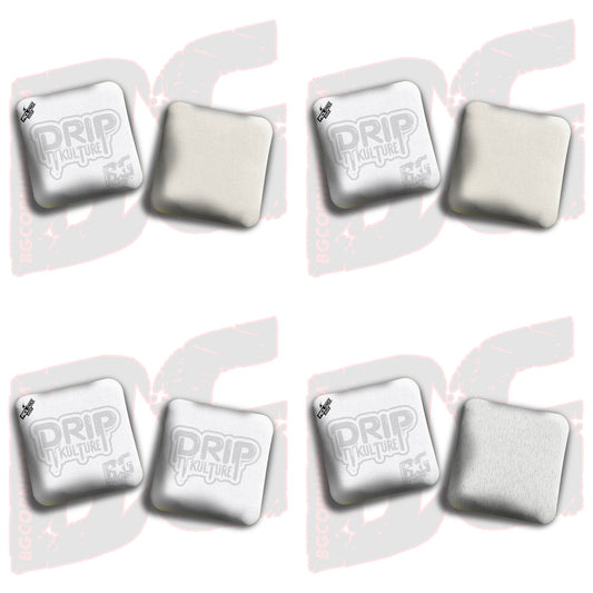 2025 Multiple Bag Models - DK x BG "Whiteout" - ACL Pro Stamped Cornhole Bags - Set of 4 Bags