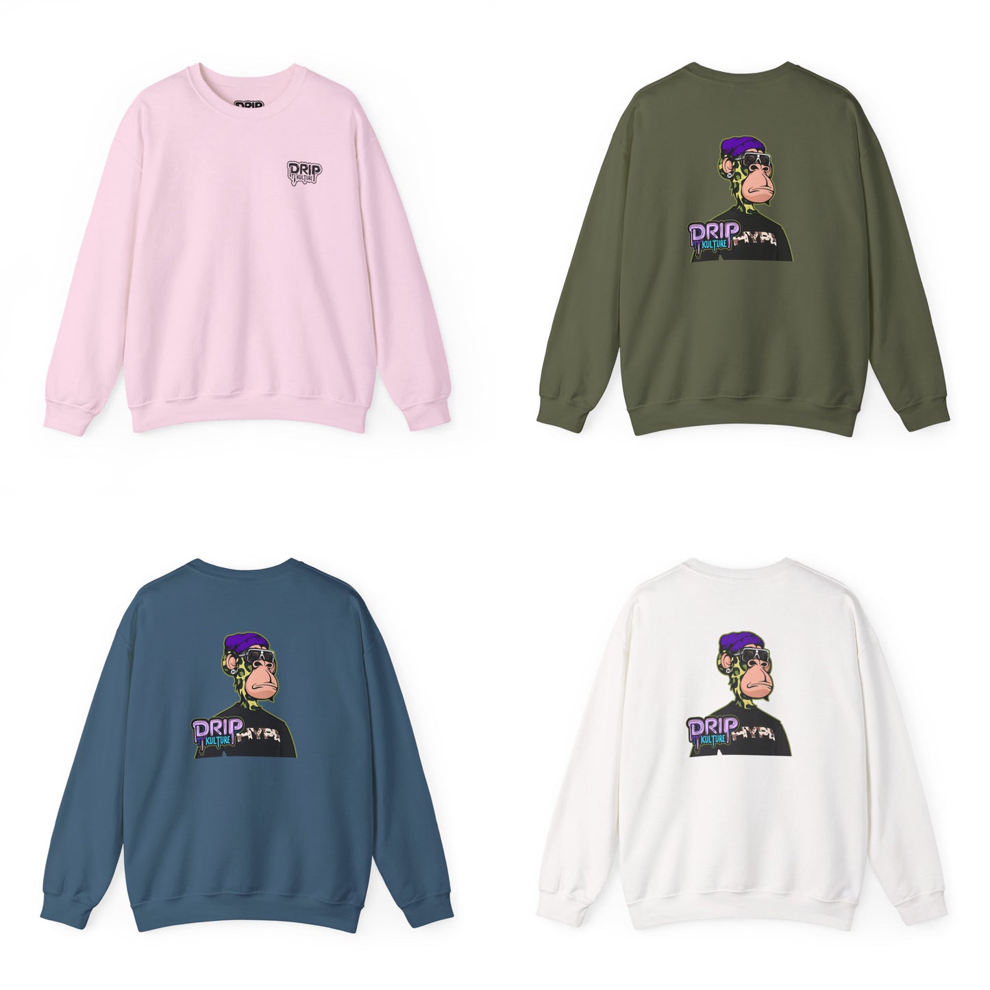 NFT Spotted Drip Kulture Unisex Sweatshirt - Multiple Colors