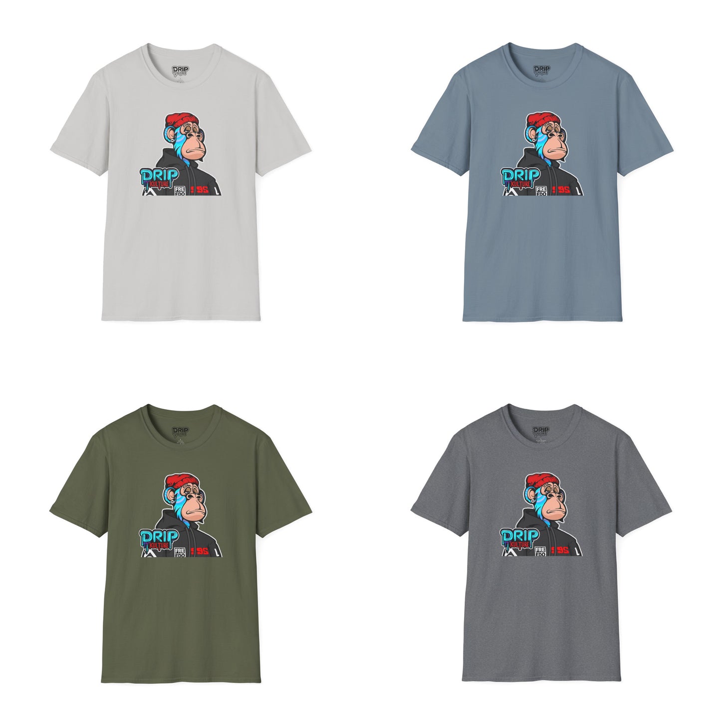 NFT Blue Lightning Drip Kulture Unisex Tee - Multiple Colors