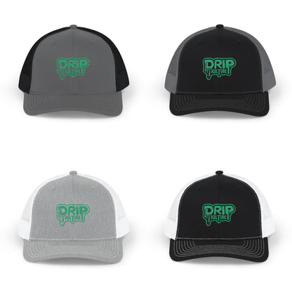 Green Drip Kulture Snapback Trucker Cap Embroidery - Multiple Colors