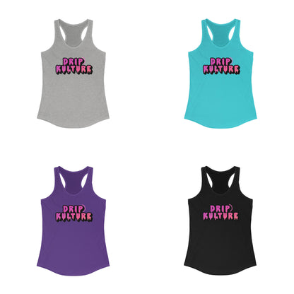 Pink Gradient Drip Kulture Women's Tank Top - Multiple Colors