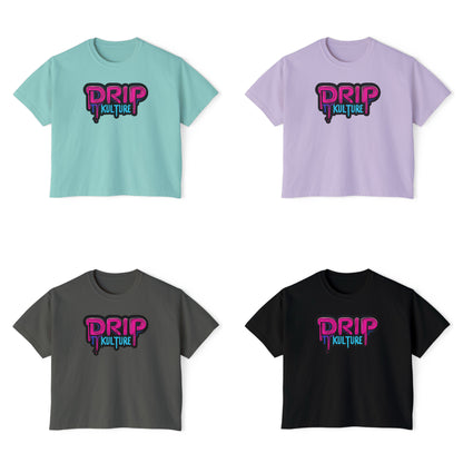 Miami Drip Kulture Women's Boxy Tee - Multiple Colors