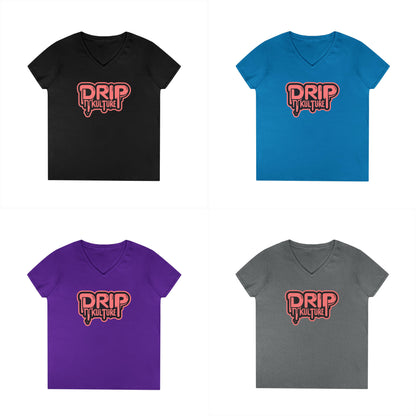 Drip Kulture Women's V-Neck Tee - Multiple Colors
