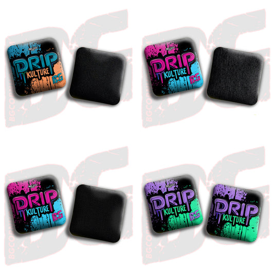 2026 Multiple Bag Models - DK x BG "Splatter" - ACL Pro Stamped Cornhole Bags - Set of 4 Bags