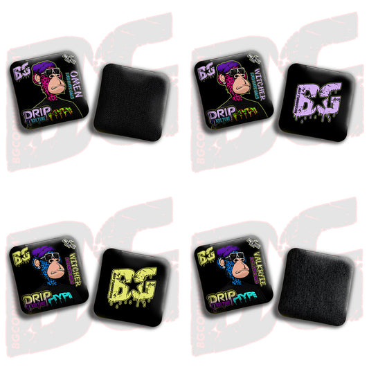 2026 Multiple Bag Models - DK x BG "NFT SPOTS" - ACL Pro Stamped Cornhole Bags - Set of 4 Bags