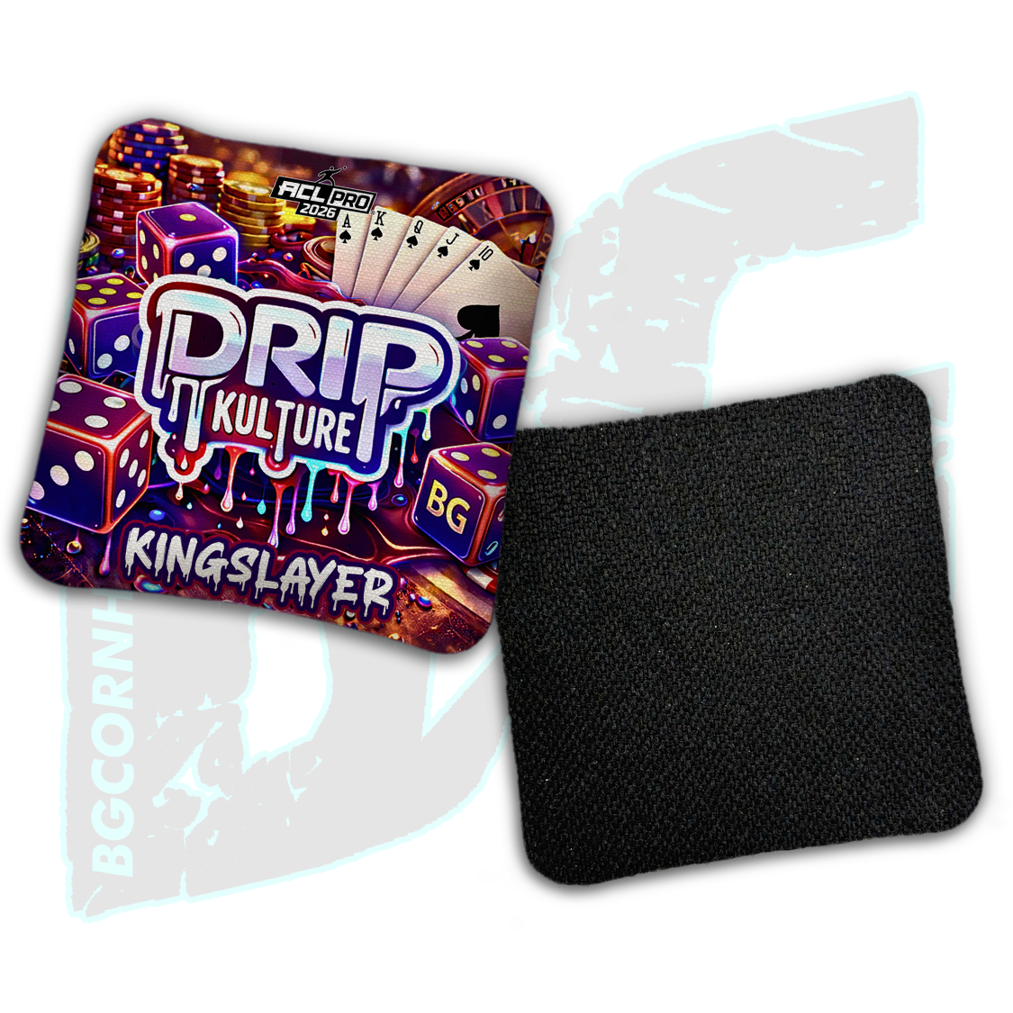 2026 Multiple Bag Models - DK x BG "Jackpot" - ACL Pro Stamped Cornhole Bags - Set of 4 Bags