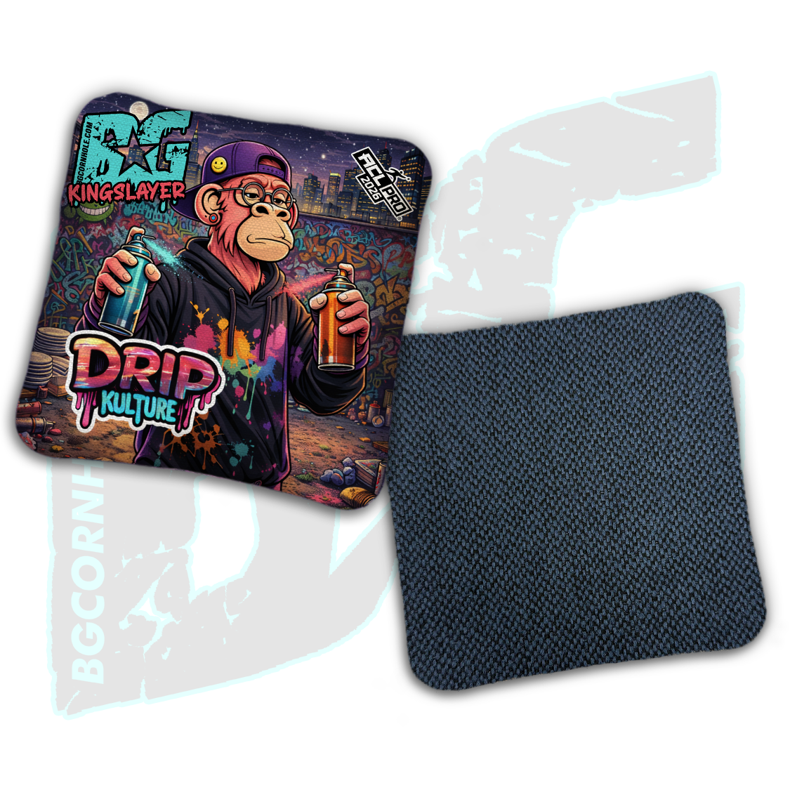 2026 Multiple Bag Models - DK x BG "Street Art" - ACL Pro Stamped Cornhole Bags - Set of 4 Bags