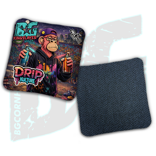 2026 Multiple Bag Models - DK x BG "Street Art" - ACL Pro Stamped Cornhole Bags - Set of 4 Bags