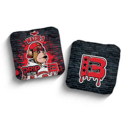 2026 Brotherhood Cornhole Mach 3 Drip Kulture Collaboration ACL Pro Stamped Cornhole Bags