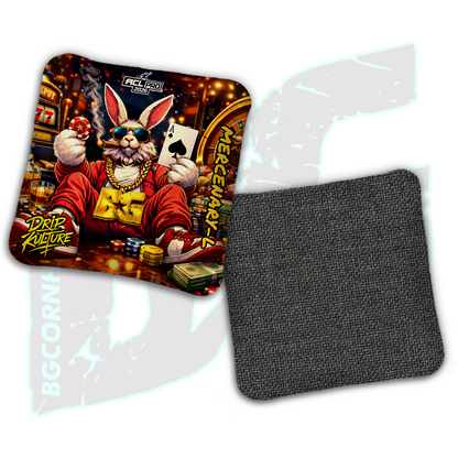2026 Multiple Bag Models - DK x BG "Ace Rabbit" - ACL Pro Stamped Cornhole Bags - Set of 4 Bags