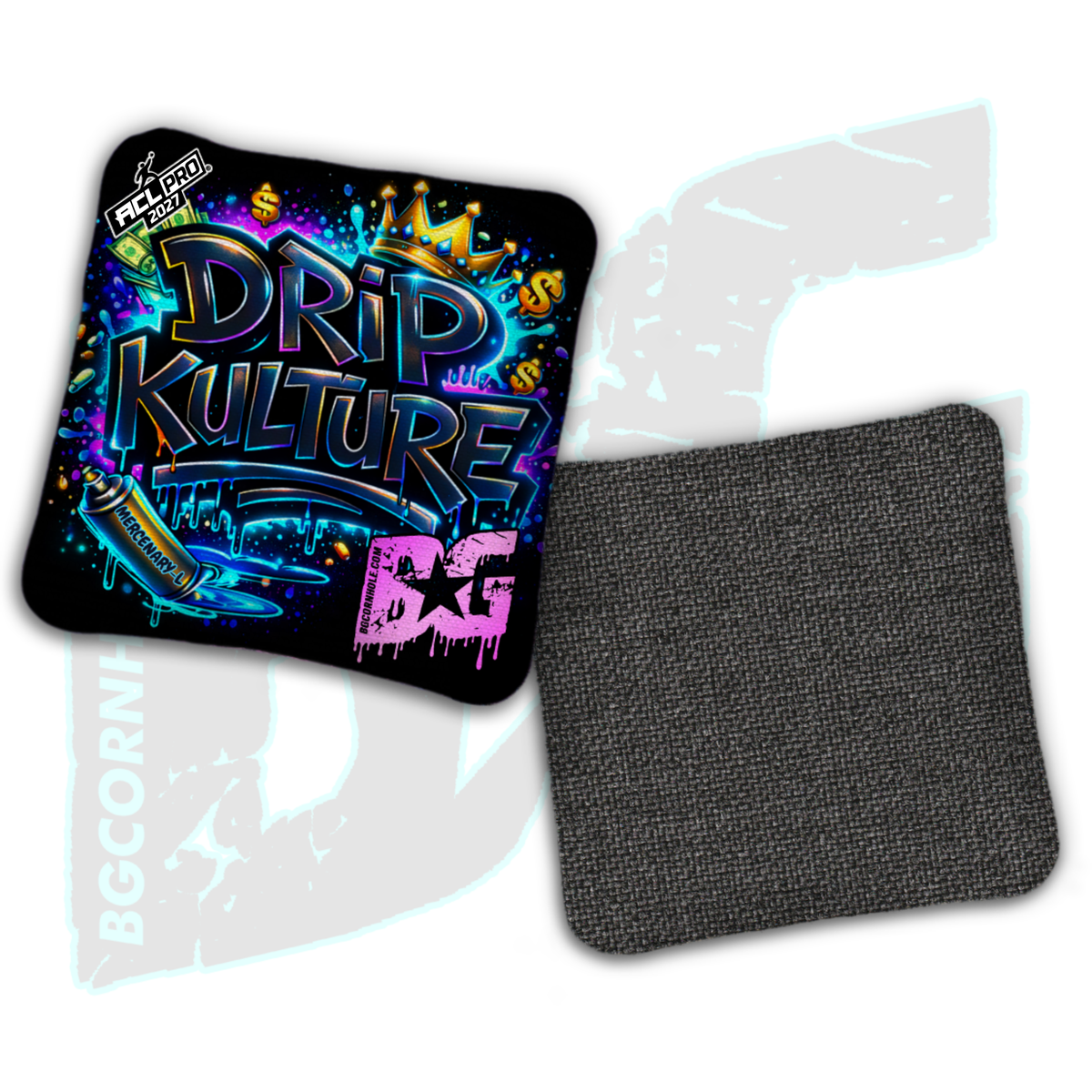 2027 Multiple Bag Models - DK x BG "Graffiti King" - ACL Pro Stamped Cornhole Bags - Set of 4 Bags