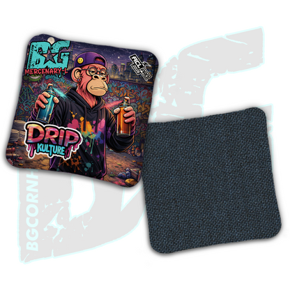 2026 Multiple Bag Models - DK x BG "Street Art" - ACL Pro Stamped Cornhole Bags - Set of 4 Bags