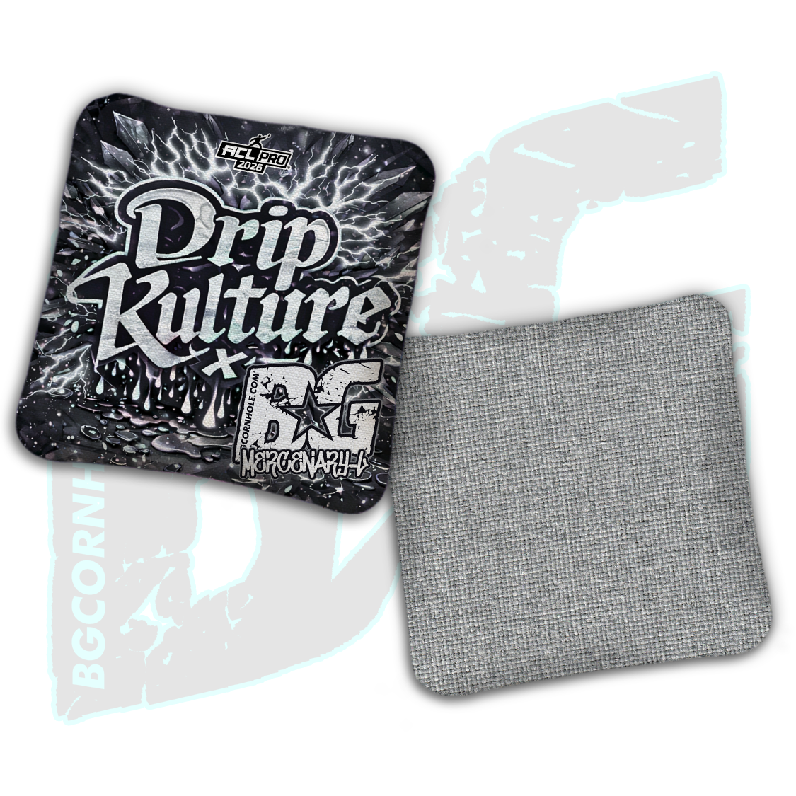 2026 Multiple Bag Models - DK x BG "Aftershock" - ACL Pro Stamped Cornhole Bags - Set of 4 Bags