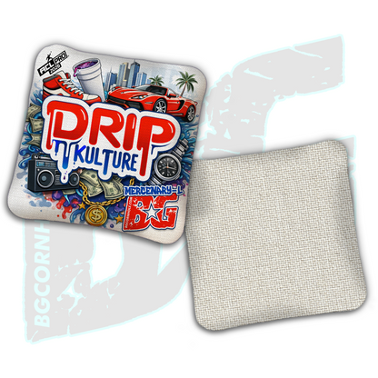 2026 Multiple Bag Models - DK x BG "Streetvibe" - ACL Pro Stamped Cornhole Bags - Set of 4 Bags