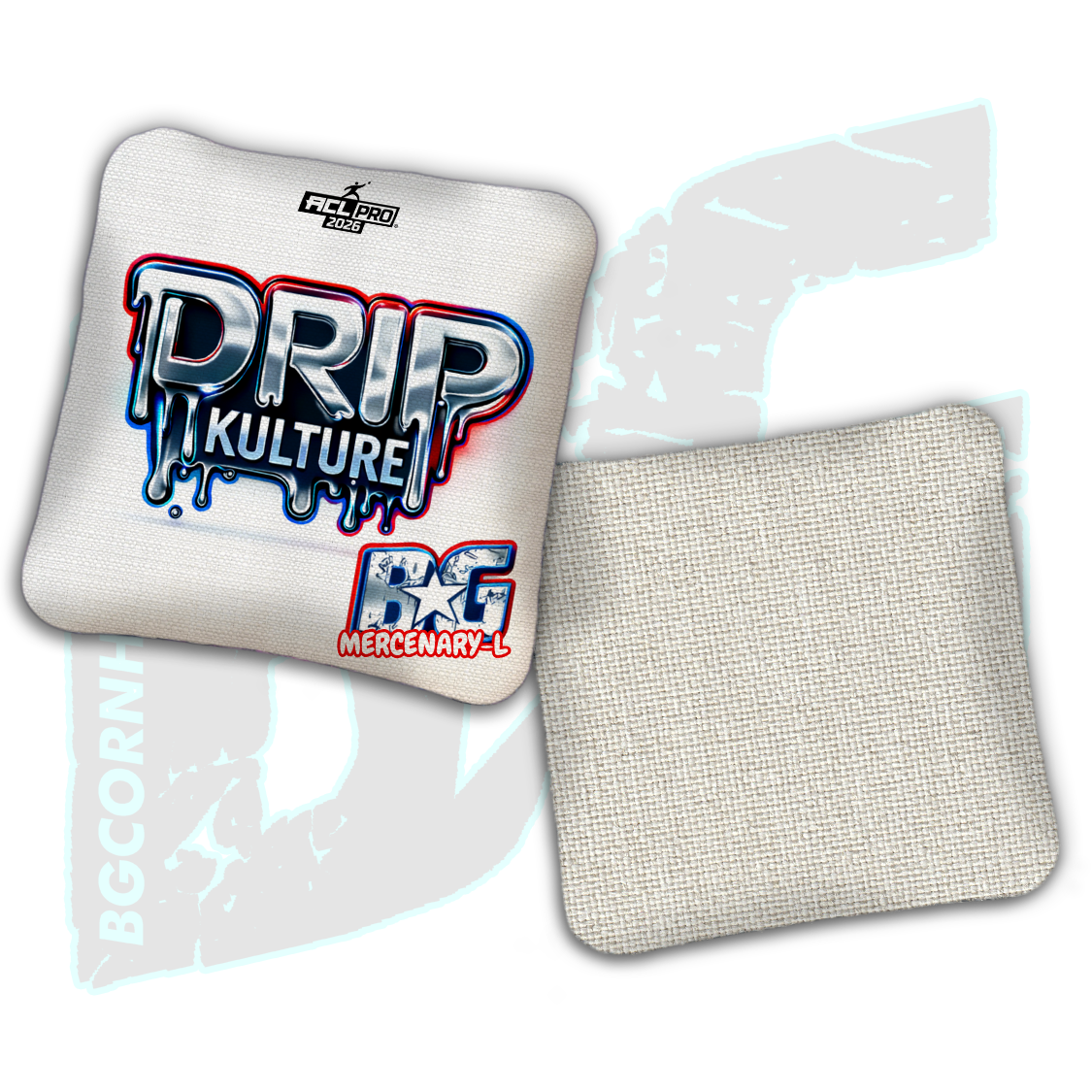 2026 Multiple Bag Models - DK x BG "Metallic" - ACL Pro Stamped Cornhole Bags - Set of 4 Bags
