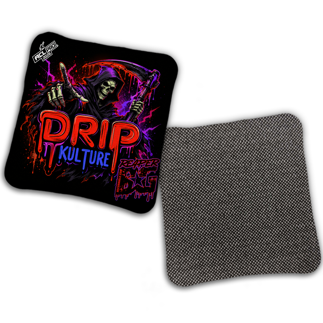 2026 Reaper - DK x BG "Splatter" - ACL Pro Stamped Cornhole Bags - Set of 4 Bags