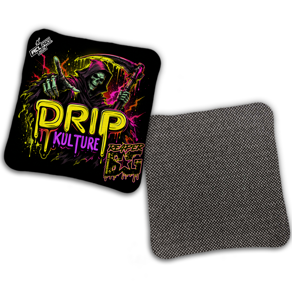 2026 Reaper - DK x BG "Splatter" - ACL Pro Stamped Cornhole Bags - Set of 4 Bags