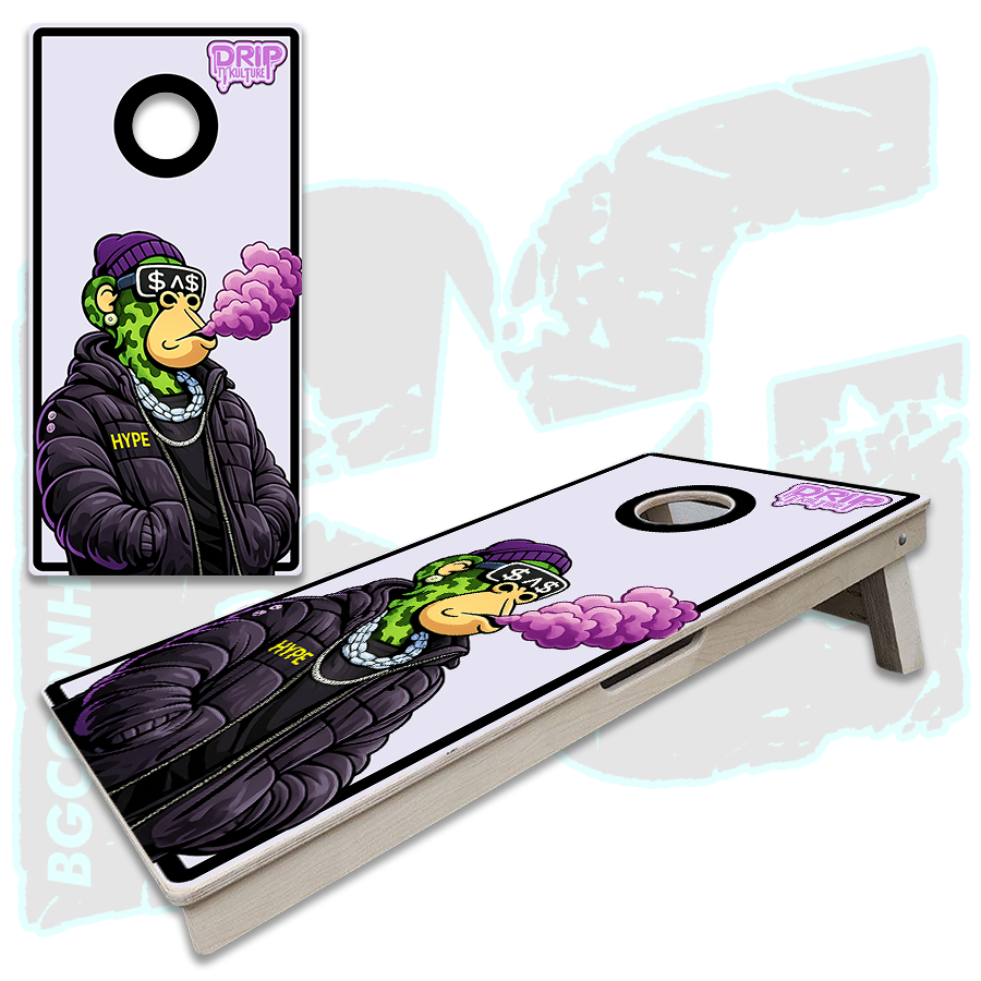 Drip Kulture "Hustle NFT" Cornhole Boards - Elite Model