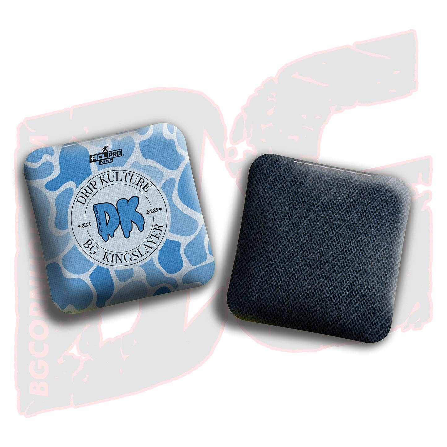 2026 Multiple Bag Models - DK x BG "Old School Camo" - ACL Pro Stamped Cornhole Bags - Set of 4 Bags