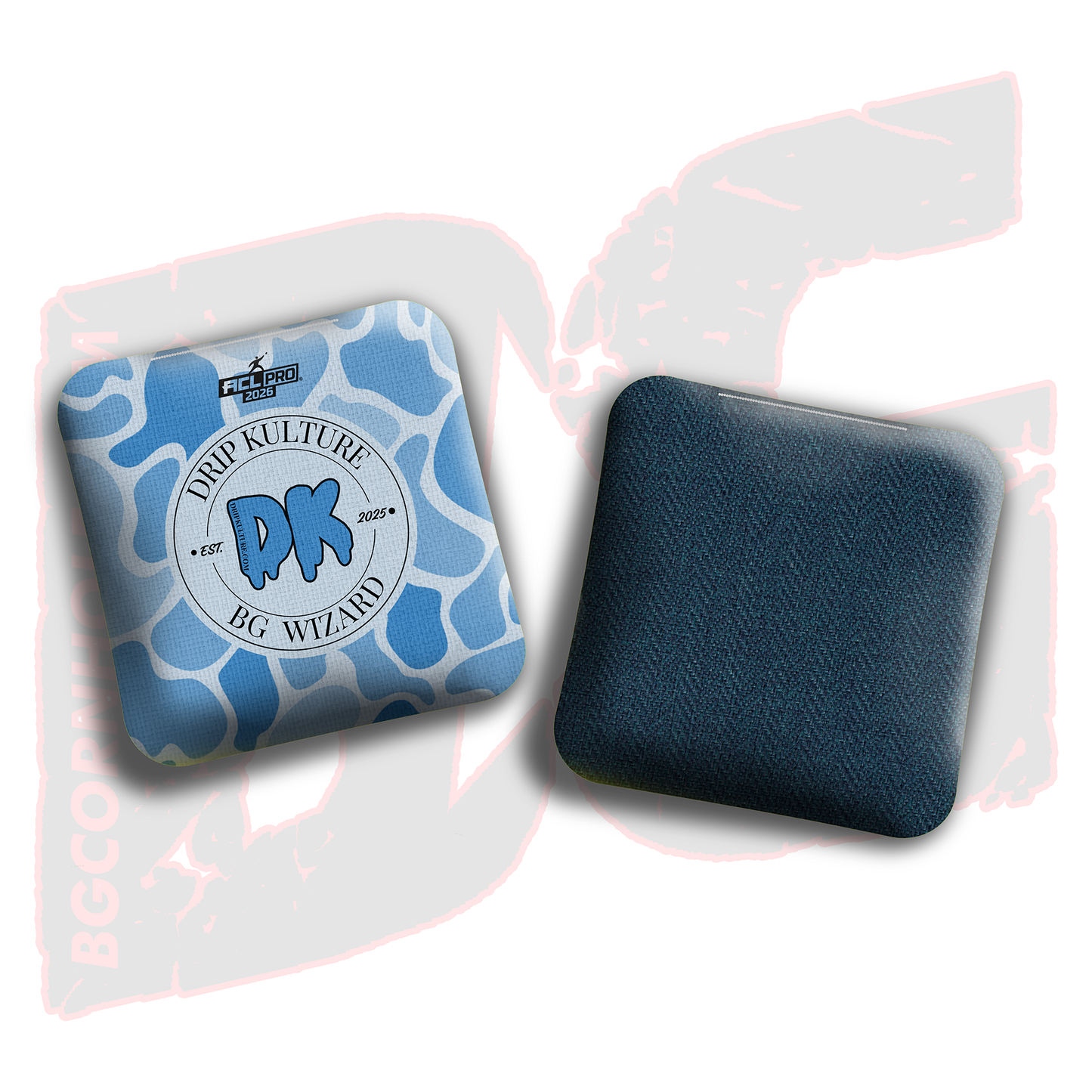 2026 Multiple Bag Models - DK x BG "Old School Camo" - ACL Pro Stamped Cornhole Bags - Set of 4 Bags