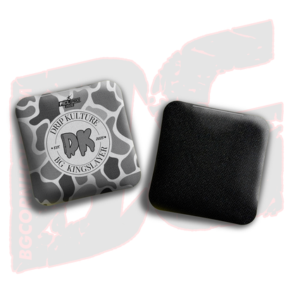 2026 Multiple Bag Models - DK x BG "Old School Camo" - ACL Pro Stamped Cornhole Bags - Set of 4 Bags