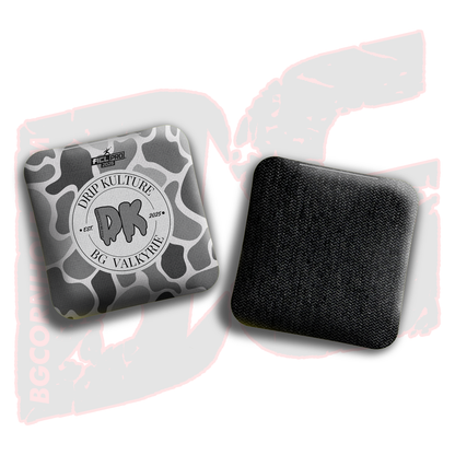 2026 Multiple Bag Models - DK x BG "Old School Camo" - ACL Pro Stamped Cornhole Bags - Set of 4 Bags