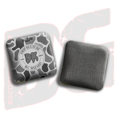 2026 Multiple Bag Models - DK x BG "Old School Camo" - ACL Pro Stamped Cornhole Bags - Set of 4 Bags