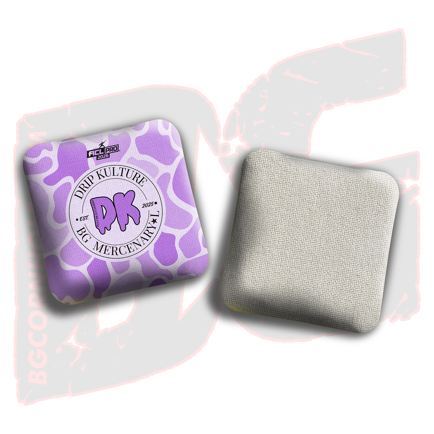 2026 Multiple Bag Models - DK x BG "Old School Camo" - ACL Pro Stamped Cornhole Bags - Set of 4 Bags
