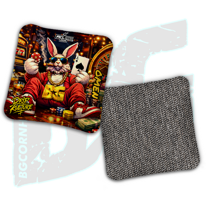 2026 Multiple Bag Models - DK x BG "Ace Rabbit" - ACL Pro Stamped Cornhole Bags - Set of 4 Bags