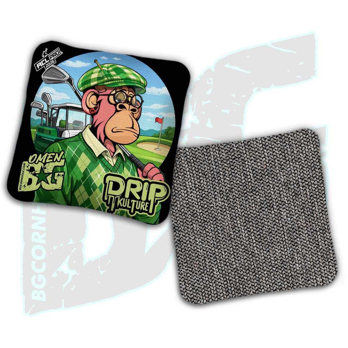 2026 Multiple Bag Models - DK x BG "Birdie" - ACL Pro Stamped Cornhole Bags - Set of 4 Bags