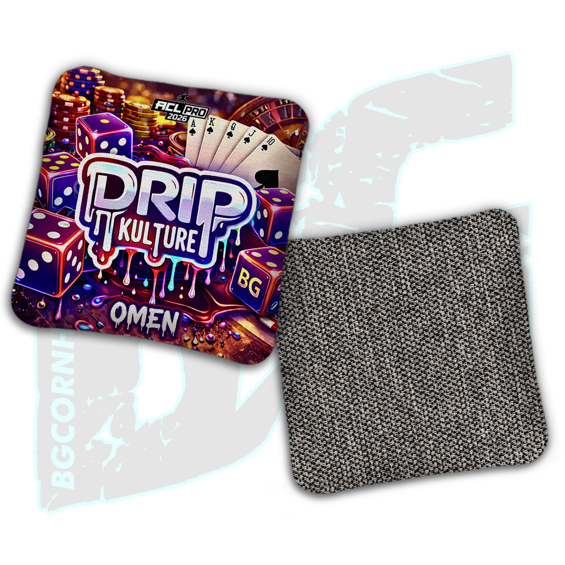 2026 Multiple Bag Models - DK x BG "Jackpot" - ACL Pro Stamped Cornhole Bags - Set of 4 Bags