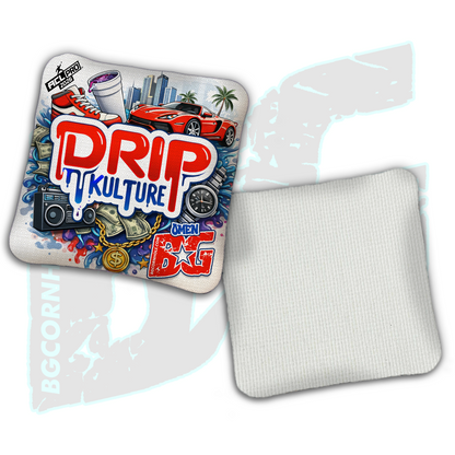 2026 Multiple Bag Models - DK x BG "Streetvibe" - ACL Pro Stamped Cornhole Bags - Set of 4 Bags
