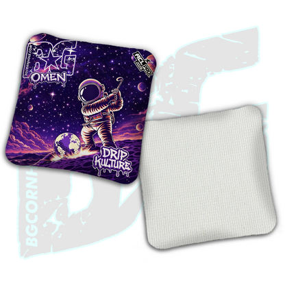2026 Multiple Bag Models - DK x BG "Astro Golfer" - ACL Pro Stamped Cornhole Bags - Set of 4 Bags
