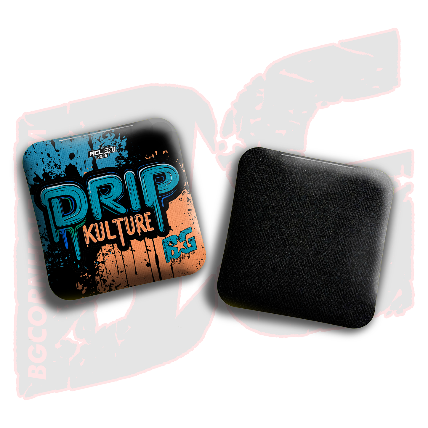 2026 Multiple Bag Models - DK x BG "Splatter" - ACL Pro Stamped Cornhole Bags - Set of 4 Bags