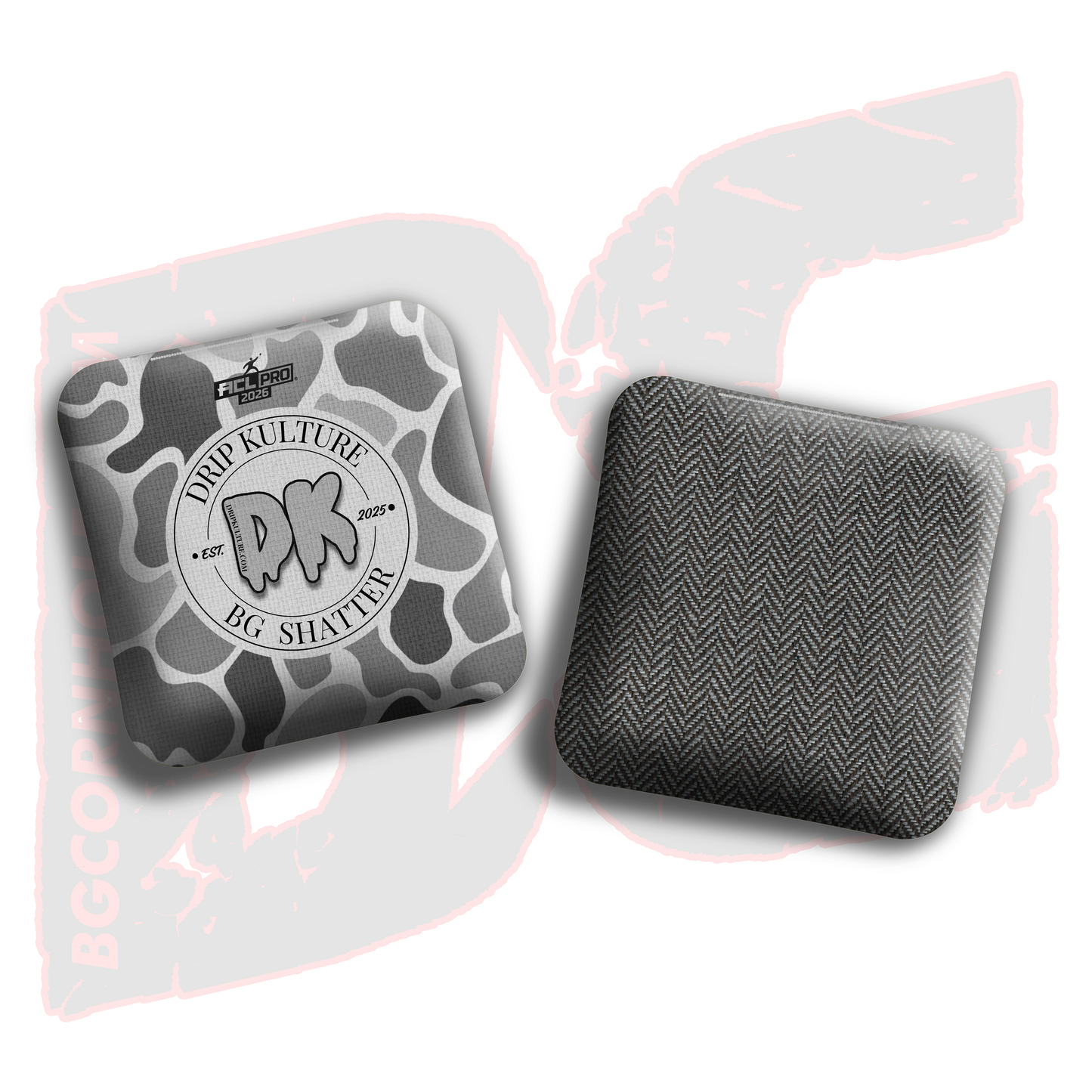 2026 SHATTER - DK x BG "Old School Camo" - ACL Pro Stamped Cornhole Bags - Set of 4 Bags