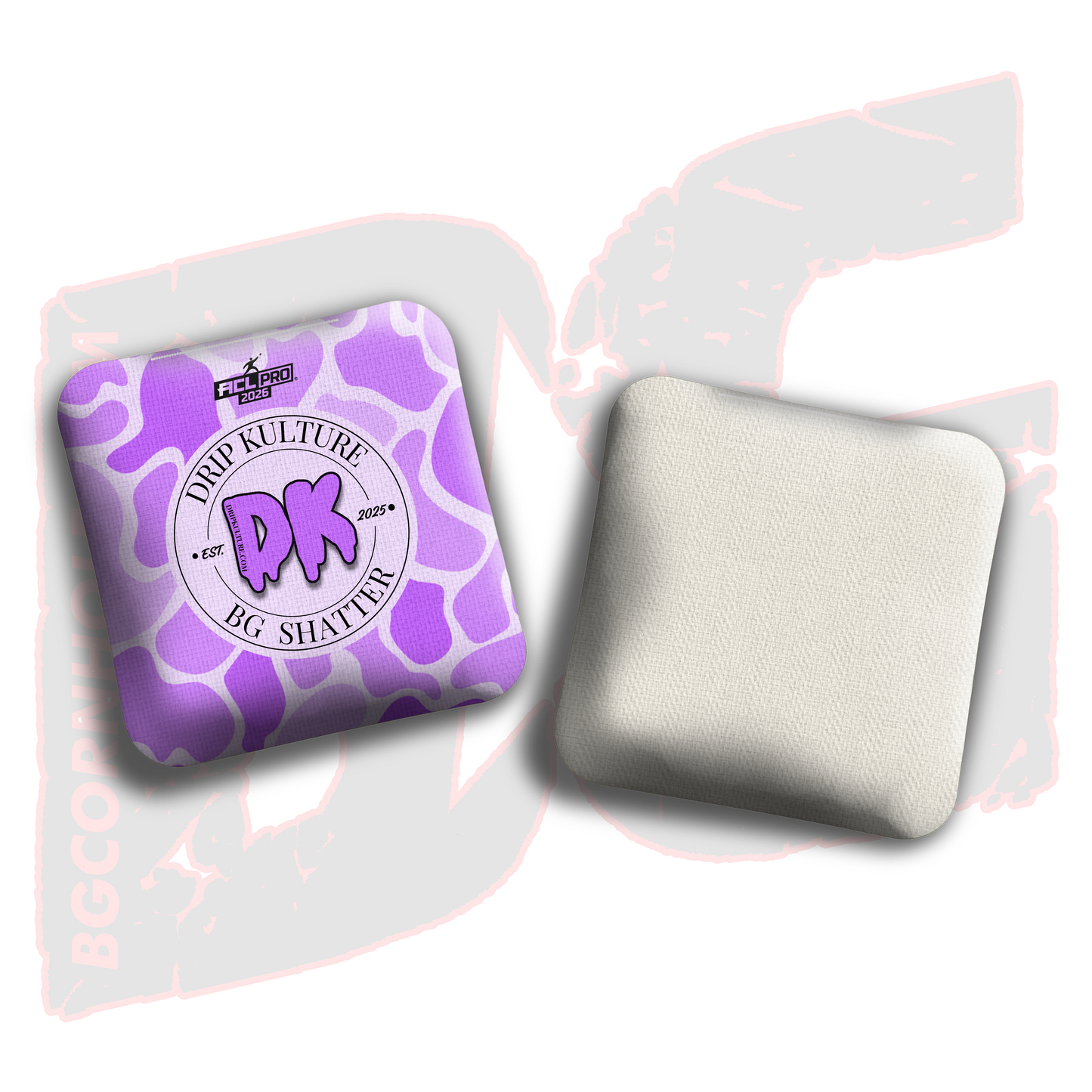 2026 SHATTER - DK x BG "Old School Camo" - ACL Pro Stamped Cornhole Bags - Set of 4 Bags