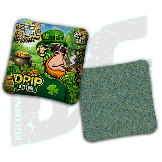 2026 Multiple Bag Models - DK x BG "NFT St. Patricks Day" - ACL Pro Stamped Cornhole Bags - Set of 4 Bags