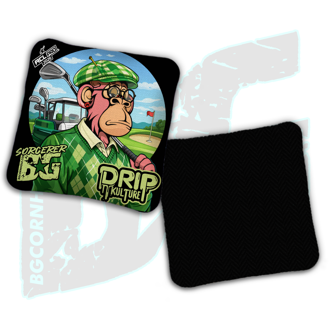 2026 Multiple Bag Models - DK x BG "Birdie" - ACL Pro Stamped Cornhole Bags - Set of 4 Bags