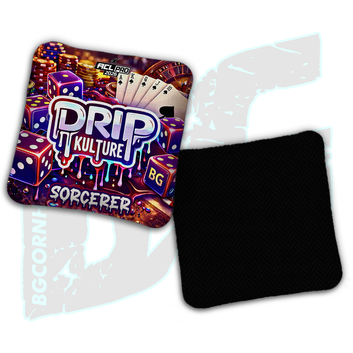 2026 Multiple Bag Models - DK x BG "Jackpot" - ACL Pro Stamped Cornhole Bags - Set of 4 Bags