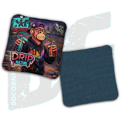 2026 Multiple Bag Models - DK x BG "Street Art" - ACL Pro Stamped Cornhole Bags - Set of 4 Bags