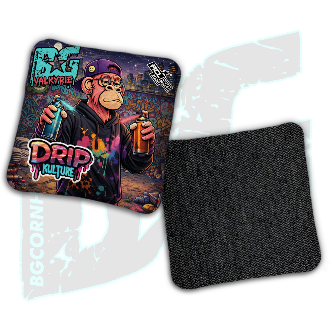 2026 Multiple Bag Models - DK x BG "Street Art" - ACL Pro Stamped Cornhole Bags - Set of 4 Bags