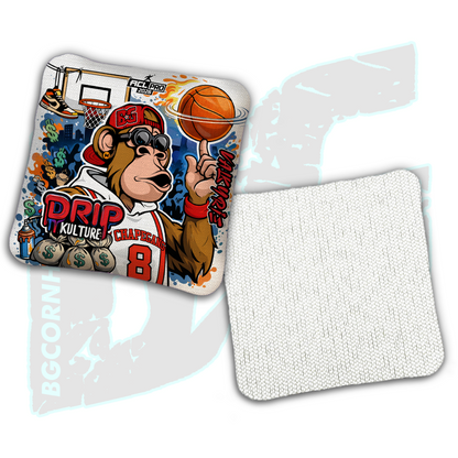 2026 Multiple Bag Models - DK x BG "Street Ball" - ACL Pro Stamped Cornhole Bags - Set of 4 Bags
