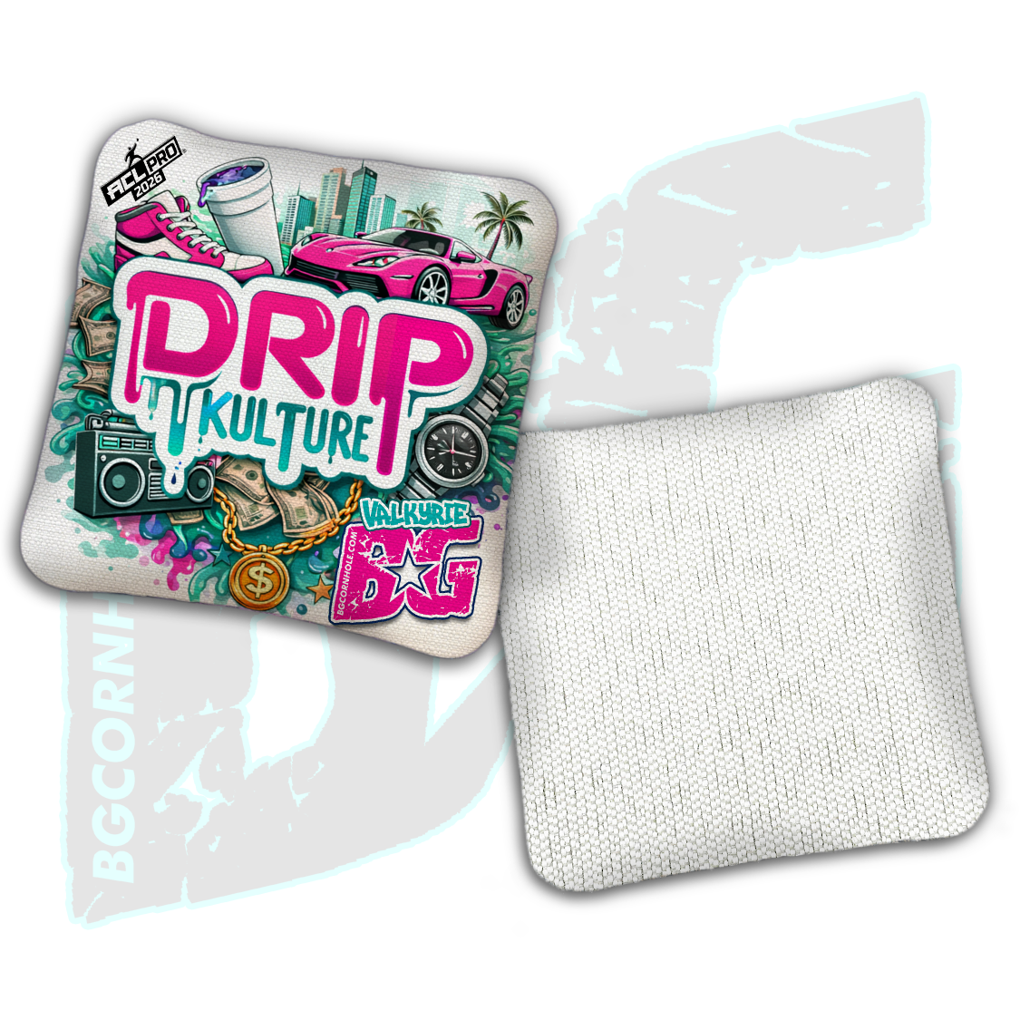 2026 Multiple Bag Models - DK x BG "Streetvibe" - ACL Pro Stamped Cornhole Bags - Set of 4 Bags