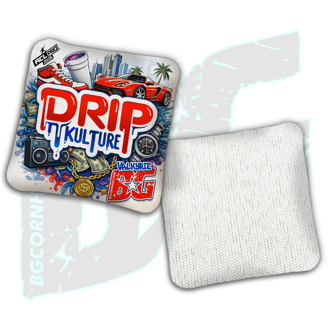 2026 Multiple Bag Models - DK x BG "Streetvibe" - ACL Pro Stamped Cornhole Bags - Set of 4 Bags