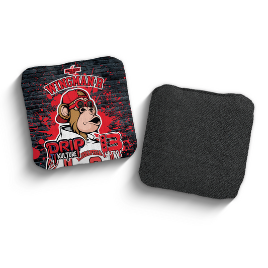 2026 Brotherhood Cornhole Wingman Drip Kulture Collaboration ACL Pro Stamped Cornhole Bags