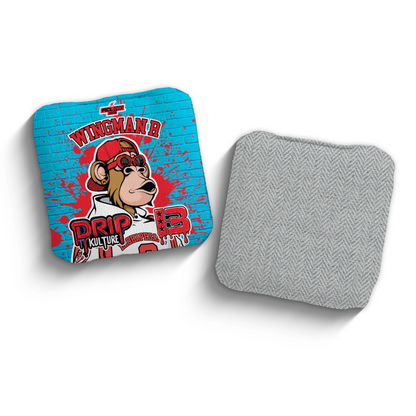 2026 Brotherhood Cornhole Wingman Drip Kulture Collaboration ACL Pro Stamped Cornhole Bags