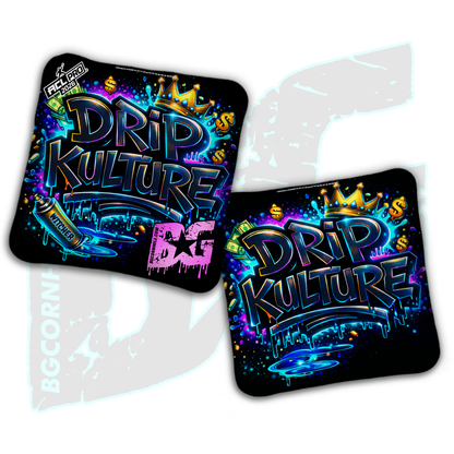 2026 Multiple Bag Models - DK x BG "Graffiti King" - ACL Pro Stamped Cornhole Bags - Set of 4 Bags