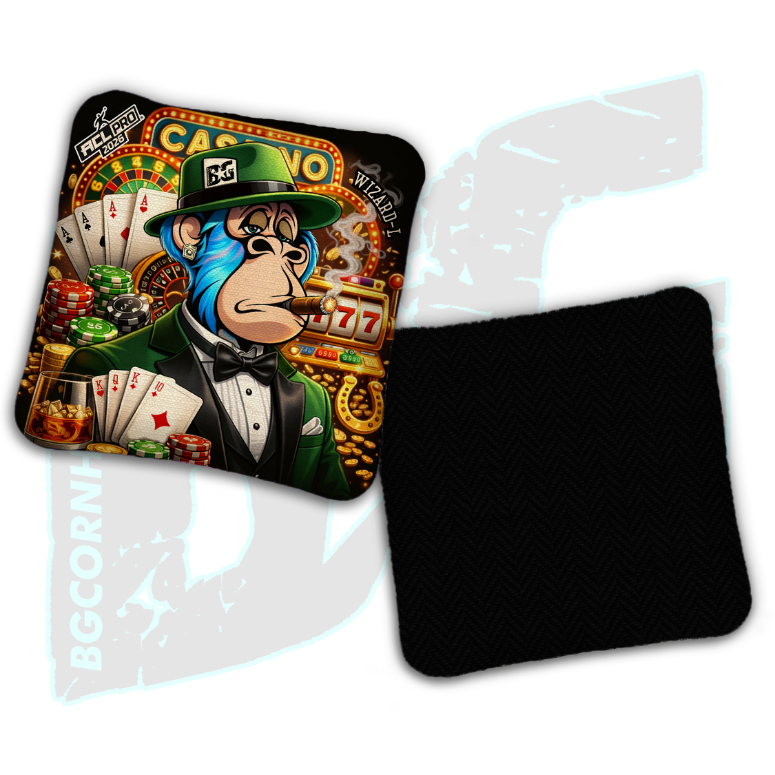 2026 Multiple Bag Models - DK x BG "Highroller" - ACL Pro Stamped Cornhole Bags - Set of 4 Bags