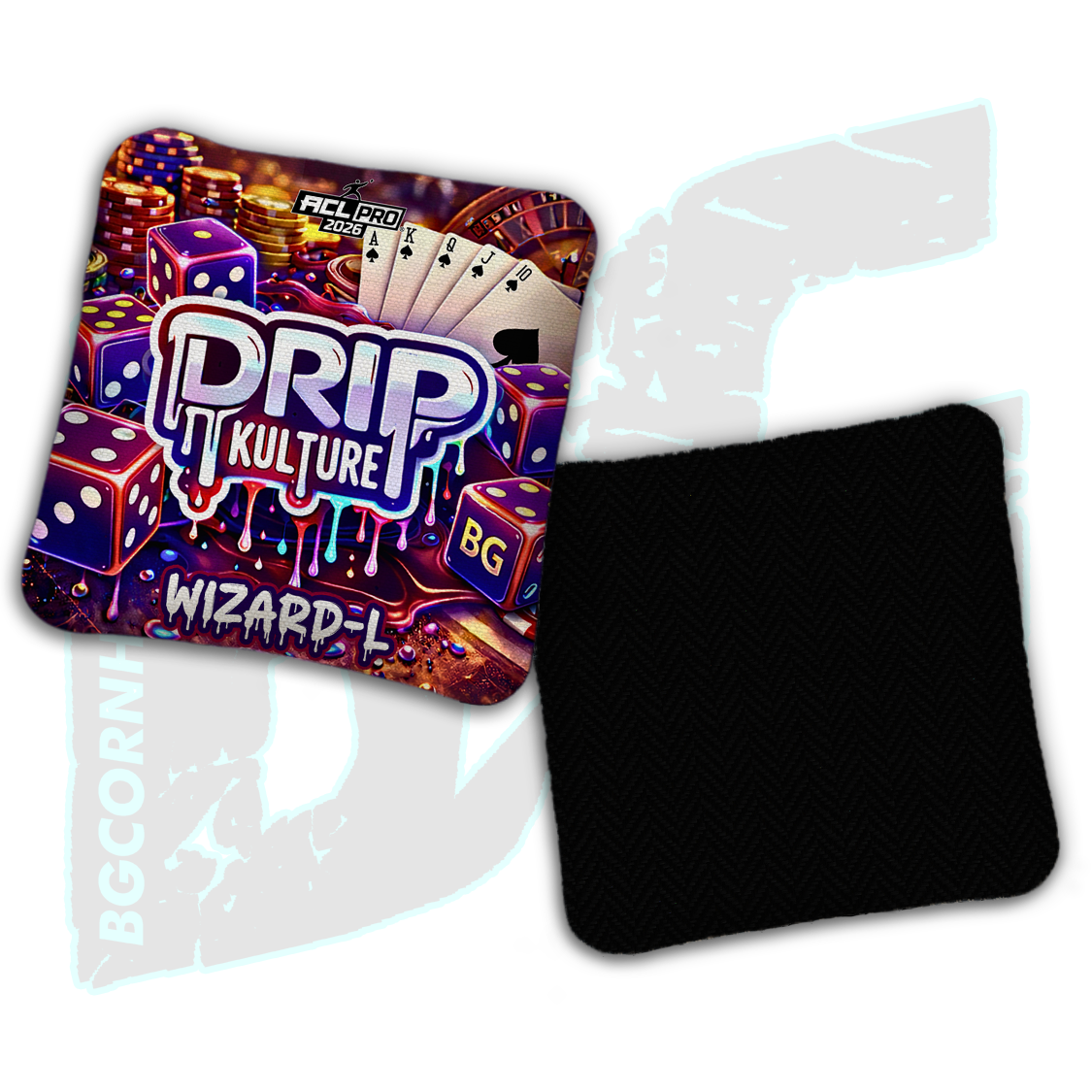 2026 Multiple Bag Models - DK x BG "Jackpot" - ACL Pro Stamped Cornhole Bags - Set of 4 Bags